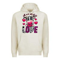 Oatmeal Heather All We Need İs Moo Love Premium Hoodie - SublimationCraftShop