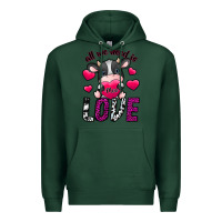 Sports Green All We Need İs Moo Love Premium Hoodie - SublimationCraftShop
