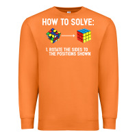 Carrot youth rubiks cube rotate the sides to the position shown cube Premium Sweatshirt - DesigneFamous
