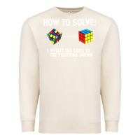 Sandshell youth rubiks cube rotate the sides to the position shown cube Premium Sweatshirt - DesigneFamous