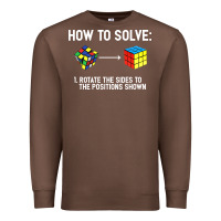 Chestnut youth rubiks cube rotate the sides to the position shown cube Premium Sweatshirt - DesigneFamous