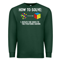 Sports Green youth rubiks cube rotate the sides to the position shown cube Premium Sweatshirt - DesigneFamous