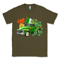 Army Green Western St. Patrick's Day truck Classic Tee - CowGirlArtShop