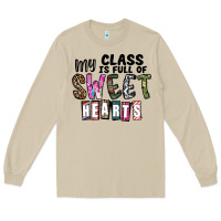 Mushroom my class ısfull of sweet hearts Long Sleeve Tee - CowhideDigitalArt