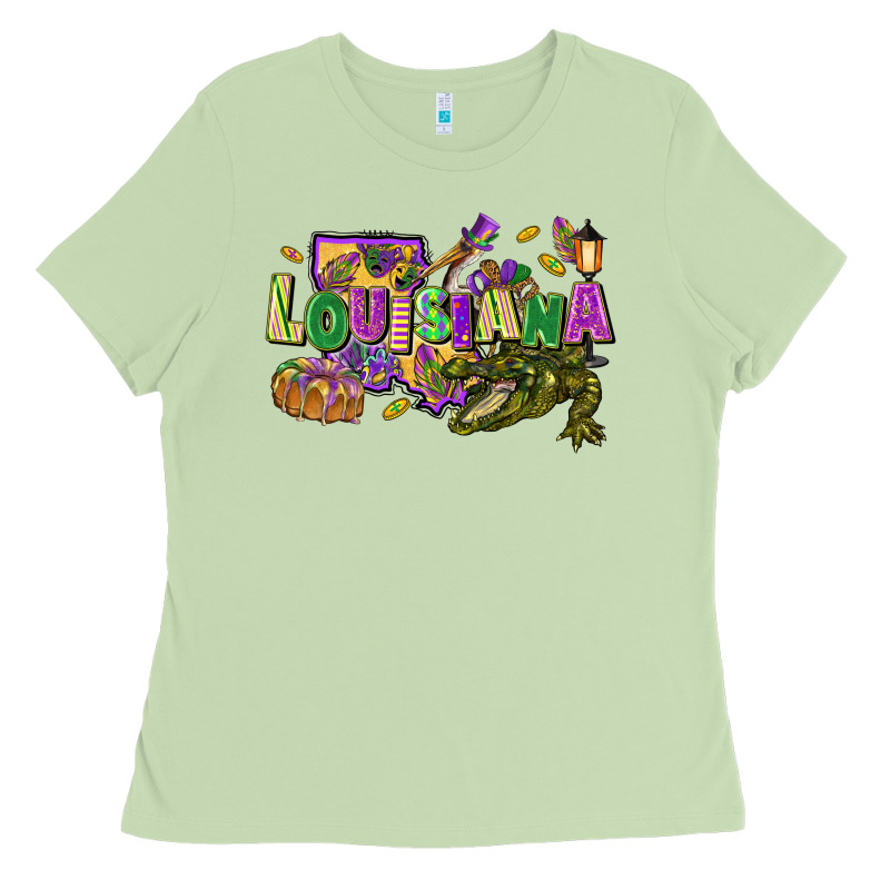 Louisiana Mardi Gras Ladies Tee by FaDigitalArtStudio | Teevron