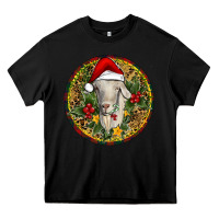 Black Christmas Goat Heavy Core Tee - RanaPortraitStore