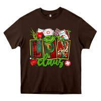 Chocolate Brown lpn licensed practical claus Heavy Core Tee - CowGirlArtShop