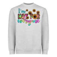 Heather Grey i'm not for everyone Heavyweight Sweatshirt - JahusDesignShop