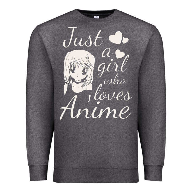 Just A Girl Who Loves Anime Premium Sweatshirt by DesigneFamous | Teevron