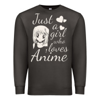 Smoke just a girl who loves anime Premium Sweatshirt - DesigneFamous