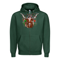 Sports Green christmas  texas longhorn Zipper Hoodie - JahusDesignShop