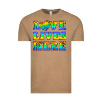 Vintage Coffee Western Love Lives Here Vintage Tee - BundleAndBundleShop