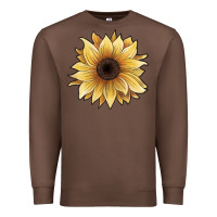 Chestnut watercolor sunflower Premium Sweatshirt - JahusDesignShop