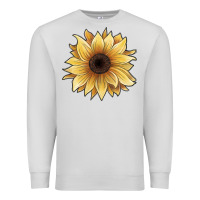 Dove Grey watercolor sunflower Premium Sweatshirt - JahusDesignShop