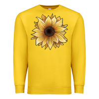 Lemon watercolor sunflower Premium Sweatshirt - JahusDesignShop