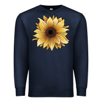 Navy watercolor sunflower Premium Sweatshirt - JahusDesignShop