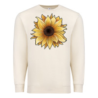 Sandshell watercolor sunflower Premium Sweatshirt - JahusDesignShop