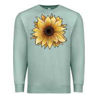 Seafoam watercolor sunflower Premium Sweatshirt - JahusDesignShop