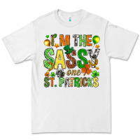 White I'm the sassy one St. Patrick's Premium Tee - HowdyJamesFarm