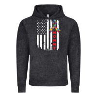 Vintage Black lil autism mom Vintage Hoodie - CowhideDigitalArt