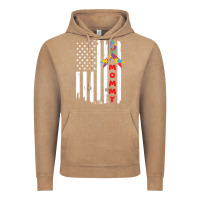 Vintage Coffee lil autism mom Vintage Hoodie - CowhideDigitalArt