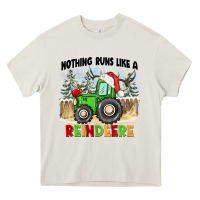 Cream nothing runs like a reindeere Heavy Core Tee - CowGirlArtShop
