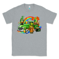 Heather Grey St. Patrick's Day truck with gnomies Classic Tee - CowGirlArtShop
