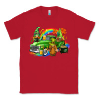 Red St. Patrick's Day truck with gnomies Classic Tee - CowGirlArtShop