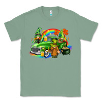Sage St. Patrick's Day truck with gnomies Classic Tee - CowGirlArtShop