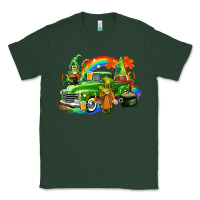 Sports Green St. Patrick's Day truck with gnomies Classic Tee - CowGirlArtShop