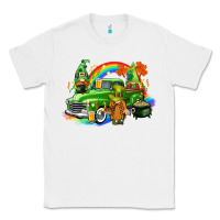 White St. Patrick's Day truck with gnomies Classic Tee - CowGirlArtShop
