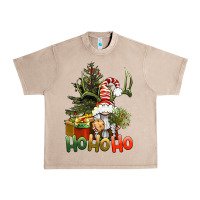French Oak Ho Ho Ho Christmas Gnome Urban Heavy Tee - BundleAndBundleShop