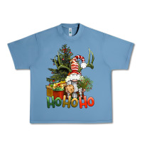 Pebble Blue Ho Ho Ho Christmas Gnome Urban Heavy Tee - BundleAndBundleShop
