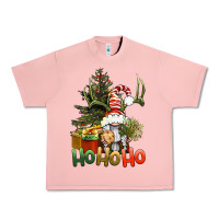 Salmon Ho Ho Ho Christmas Gnome Urban Heavy Tee - BundleAndBundleShop