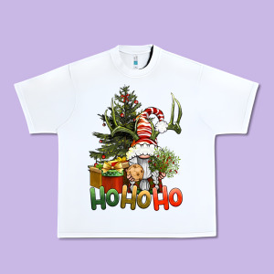 Ho Ho Ho Christmas Gnome Urban Heavy Tee Designed By Bundleandbundleshop
