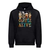 Black coffee makes me feel alive skeleton coffee cups Urban Hoodie - Jasminsmagicworld