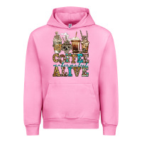 Fuchsia Pink coffee makes me feel alive skeleton coffee cups Urban Hoodie - Jasminsmagicworld