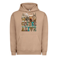 Pigment Burro coffee makes me feel alive skeleton coffee cups Urban Hoodie - Jasminsmagicworld