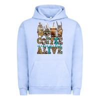 Pigment Grape Ice coffee makes me feel alive skeleton coffee cups Urban Hoodie - Jasminsmagicworld