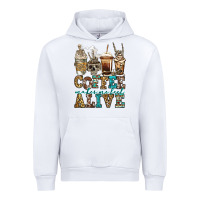 White coffee makes me feel alive skeleton coffee cups Urban Hoodie - Jasminsmagicworld