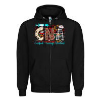 Black Christmas cna certified nursing assistant Zipper Hoodie - JahusDesignShop