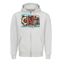 Dove Grey Christmas cna certified nursing assistant Zipper Hoodie - JahusDesignShop