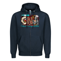 Navy Christmas cna certified nursing assistant Zipper Hoodie - JahusDesignShop
