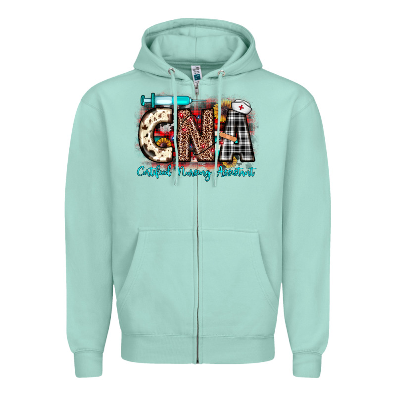 Christmas Cna Certified Nursing Assistant Zipper Hoodie by JahusDesignShop | Teevron