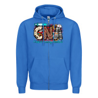 True Royal Christmas cna certified nursing assistant Zipper Hoodie - JahusDesignShop