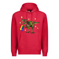 Cardinal lgbtq+  t rex Premium Hoodie - Artiststas