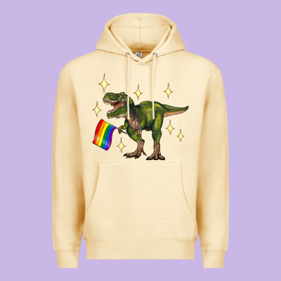 Lgbtq+  T Rex Premium Hoodie Designed By Artiststas