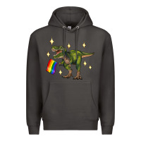 Smoke lgbtq+  t rex Premium Hoodie - Artiststas