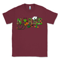 Burgundy st patrick's day nurse Classic Tee - RanaPortraitStore
