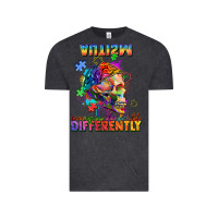 Vintage Black Autism seeing in the world differently Vintage Tee - FaDigitalArtStudio
